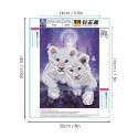 8 * 10 inches/20 * 25cm DIY 5D Diamond Painting Kit Tiger Resin Rhinestone Mosaic Embroidery Cross Stitch Craft Home Wall Decor