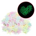 100Pcs Gorgeous Night-luminous Fluorescent Glow Stars Stickers Home Decor Wall Sticker for Kids Bedroom