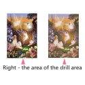 DIY 5D Diamond Painting W030 Angel the elf 40X30 Full Drill Crystal Rhinestone Embroidery Paintings Arts Craft for Home Wall Decor