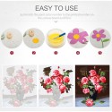 16 x 20 Inch DIY Oil Painting on Canvas Paint by Number Kit Beautiful Flower Pattern for Adults Kids Beginner Craft Home Wall Decor Gift Frameless