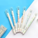 Creative Two Lines Gel Pen Double Lines Marker Stereo Color Pen for Students DIY Journal Planner Hand Account