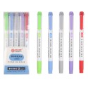 5 Colors Dual Tip Highlighter Pens Broad Chisel and Fine Tips Marker Pen for for School Students Office Home Supplies