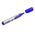 12pcs Blue Large Permanent Marker Oil-Based Quick Dry Marker Pen Round Point Waterproof Non-toxic for Business Office School Home Supplies