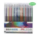 18 Color Glitter Gel Pen Set Colored Pen Color Changing Flash Marker for Office School Students Adults Writing Drawing Coloring Journaling Card Making Stationary Supplies