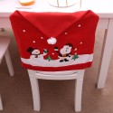 Christmas Chair Cover Non-woven Christmas Decoration Chairs Protection