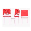 Christmas Chair Cover Non-woven Christmas Decoration Chairs Protection