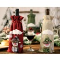 Christmas Wine Bottle Bag Santa Claus Snowman Wine Bottle Cover Christmas Gift Decorations Supplies