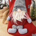 Christmas Stocking 17'' Xmas Character 3D Plush with Faux Fur Cuff Christmas Decorations and Party Accessory