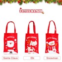 3pcs Christmas Gift Bags with Handles Reusable Grocery Bags Shopping Bags Candy Bag Treat Bags for Christmas Party Wedding Gift Snack Wrapping