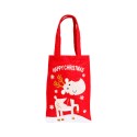 3pcs Christmas Gift Bags with Handles Reusable Grocery Bags Shopping Bags Candy Bag Treat Bags for Christmas Party Wedding Gift Snack Wrapping