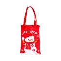 3pcs Christmas Gift Bags with Handles Reusable Grocery Bags Shopping Bags Candy Bag Treat Bags for Christmas Party Wedding Gift Snack Wrapping