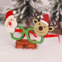 Christmas Glitter Party Glasses Christmas Decoration Costume Eyeglasses Party Glasses Frame for Holiday Favors(Santa and Reindeer)