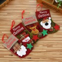 Christmas Stocking,4 Pack Classic Christmas Stocking Santa,Snowman,Reindeer,Bear,Xmas Character 3D Plush with Faux Fur Cuff Christmas Decorations and Party Accessory