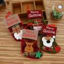 Christmas Stocking,4 Pack Classic Christmas Stocking Santa,Snowman,Reindeer,Bear,Xmas Character 3D Plush with Faux Fur Cuff Christmas Decorations and Party Accessory