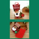 Christmas Stocking,4 Pack Classic Christmas Stocking Santa,Snowman,Reindeer,Bear,Xmas Character 3D Plush with Faux Fur Cuff Christmas Decorations and Party Accessory