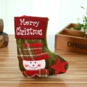 Christmas Stocking,4 Pack Classic Christmas Stocking Santa,Snowman,Reindeer,Bear,Xmas Character 3D Plush with Faux Fur Cuff Christmas Decorations and Party Accessory