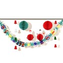 Christmas Ornament Honeycomb Bell Hanging Decoration with Hanging Loop Decor for Home Office Hotel