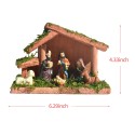 Nativity Figurines Wooden Nativity Scene with Christmas Figures Wooden Nativity Stable includes Mary Joseph Wise Men