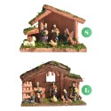 Nativity Figurines Wooden Nativity Scene with Christmas Figures Wooden Nativity Stable includes Mary Joseph Wise Men