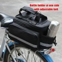Bicycle Bike Rear Seat Bag Waterproof Bike Pannier Rack Pack Shoulder Cycling Carrier