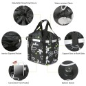 Folding Bike Basket Small Pet Cat Dog Carrier Bag Detachable Bicycle Handlebar Front Basket Cycling Front Bag Handbag