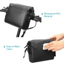 Waterproof Bicycle Handlebar Bag Roll-top Cycling Handlebar Bag Pannier for Mountain Bikes Electric Bike Scooter