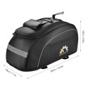 Waterproof Cycling Bicycle Insulated Cooler Bag MTB Bike Trunk Bag Rear Rack  Bag Storage Luggage Carrier Bag Pannier