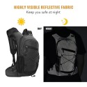 8L High Visibility Reflective Cycling Hydration Backpack Outdoor Sports Running Hiking Backpack Travel Daypack Shoulder Bag