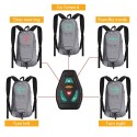 LED Turn Signal Bike Pack 15L LED Backpack with Direction Indicator USB Rechargeable Safety Light Bag Waterproof Bicycle Backpack Wireless Remote Control Bicycle Bag Sports Vest Ultralight Riding Bag