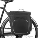 Cycling 2 in 1 30L Bicycle Black Rear Double Side Rack Bag Tail Seat Pannier Outdoor Cycling Saddle Storage