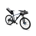 Bike Handlebar Bag Waterproof Adjustable Capacity Bicycle Front Tube Bag with Detachable Cycling Dry Pack (3-7L)