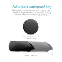 Bike Handlebar Bag Waterproof Adjustable Capacity Bicycle Front Tube Bag with Detachable Cycling Dry Pack (3-7L)