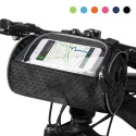 Waterproof Bike Handlebar Bag Bicycle Front Bag Touchscreen Phone Holder Bag Pack Shoulder Bag MTB Cycling Storage Bag Pannier