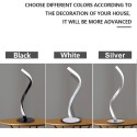 Modern Table Lamp Spiral Design LED Nightstand Lamps Decorative Night Lights Metal Bedside Lamp Desk Light for Bedroom Living Room Office