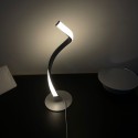 Modern Table Lamp Spiral Design LED Nightstand Lamps Decorative Night Lights Metal Bedside Lamp Desk Light for Bedroom Living Room Office