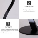 Modern Table Lamp Spiral Design LED Nightstand Lamps Decorative Night Lights Metal Bedside Lamp Desk Light for Bedroom Living Room Office