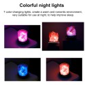 Salt Lamp Himalayan Salt Stone Night Light  Aromatherapy Diffuser Dimmer Switch 7 Colors LED Rock Crystal Night Lamp Portable USB for Car Home Office Bedroom Desktop Decoration