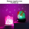 Salt Lamp Himalayan Salt Stone Night Light  Aromatherapy Diffuser Dimmer Switch 7 Colors LED Rock Crystal Night Lamp Portable USB for Car Home Office Bedroom Desktop Decoration