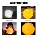 3D Printing Touching Earth Light USB Rechargeable 2-Color Dimmable Night Lamp Bedroom Decor with Wooden Stand