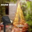 Solar String Lights 72ft 100 LED Rope Light 8 Modes Warm White Lights for Party Garden Home Festival Decoratio