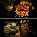 Solar String Lights 72ft 100 LED Rope Light 8 Modes Warm White Lights for Party Garden Home Festival Decoratio