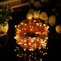 Solar String Lights 72ft 100 LED Rope Light 8 Modes Warm White Lights for Party Garden Home Festival Decoratio