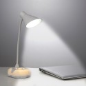 LED Desk Lamp Desk Light Lamp Touch Control Dimming Light, Flexible USB Rechargeable Eye-Caring Study Table Lamp, Adjustable Children Book Light with Base Light for Study Bedroom