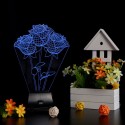 LIXADA 3D LED Lamp Light USB Rose Colorful Night Light for Wedding Deco Innovative Christmas Gift Present