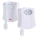 Motion Sensor LED Toilet Night Light 16 Colors Dusk to Dawn Auto On / Off Bathroom Lamp