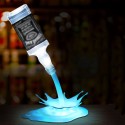 Portable Energy Saving Decoration White Bottom Colorful Light Wine Bottle Lamp For Bar