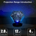 Romantic LED Starry Night Lamp 3D Star Projector Light for Kids Bedroom Constellation Projection Home Planetarium