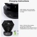 Romantic LED Starry Night Lamp 3D Star Projector Light for Kids Bedroom Constellation Projection Home Planetarium