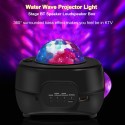 Leds Projector Light Sunset Lamp H-alloween Decorative Starlit Projection Lamp with Remote-Control Supports U-Disk/BT Music Player Function