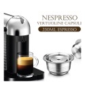 Stainless Steel Coffee Capsules Vertuoline Pod Filters Cup 230ml Brewing Volume Reusable Refillable Coffee Capsule Coffer Set for Nespresso Vertuoline GCA1 Delonghi ENV135 2019 New Arrival